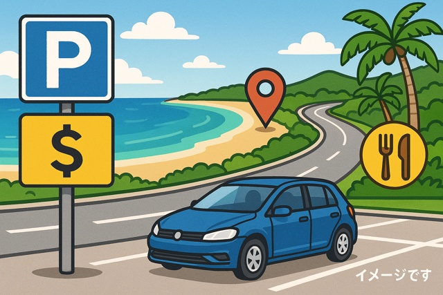 yonaha_beach_parking