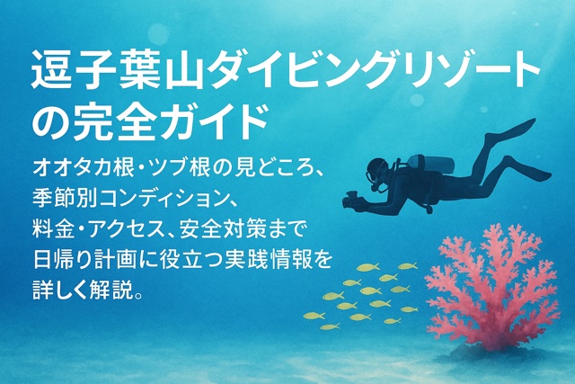 Diving resort guide underwater