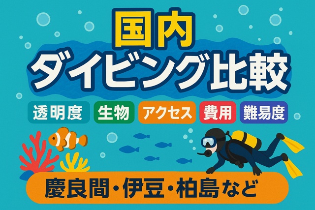 domestic diving spot comparison